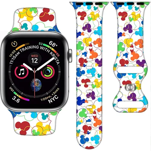 Miniatura 18 de Correa de Dibujos Animados Compatible con Apple Watch 38mm/40mm/41mm/42mm/44mm/45mm/46mm, Correas Lindas de Reemplazo para Apple Watch Series 10 9 8