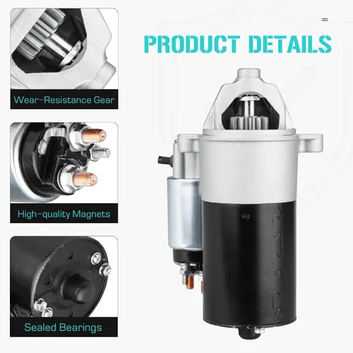 Miniatura 2 de 410-14042 Arrancador 4.6L 5.4L para Ford Expedition F150 F250 97-98, para Mustang 4.6L 96-04, para E150 E250 03-13, para Mercury Grand Marquis 4.6L
