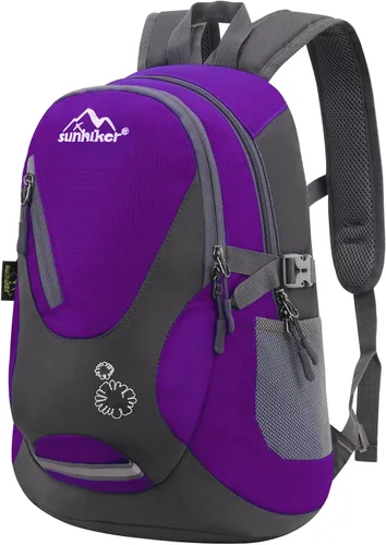 Miniatura 17 de sunhiker Pequeña mochila de senderismo para mujeres y hombres, 20L, ligera, mochila de viaje, mochila casual para ciclismo, acampar al aire libre