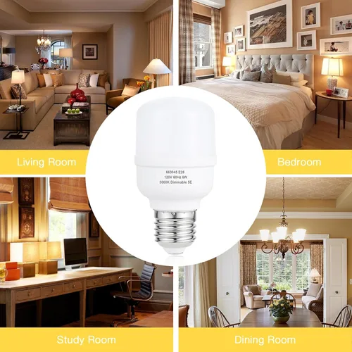 Miniatura 4 de aooshine Q50 Bombilla LED regulable – Bombilla LED blanca cálida de 3000 K, base E26 estándar, 1 paquete, 650 lúmenes, bombillas de iluminación
