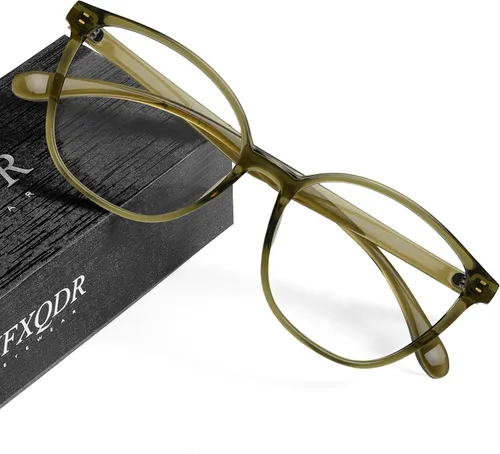 Miniatura 7 de Lentes de mujer con bloqueo de luz azul, lentes para computadora y juegos, con armazón TR90, antifatiga ocular y antirreflejantes UV RF6208 Marrón