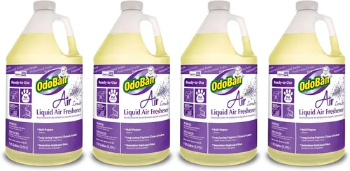Miniatura 9 de OdoBan Professional Series - Ambientador líquido listo para usar, fabricado en los Estados Unidos, aroma a cereza, paquete de 2, 1 galón cada uno