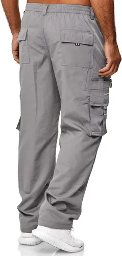 Miniatura 4 de Pantalones de carga para hombre, ligeros, tácticos, para senderismo, ajuste clásico, múltiples bolsillos