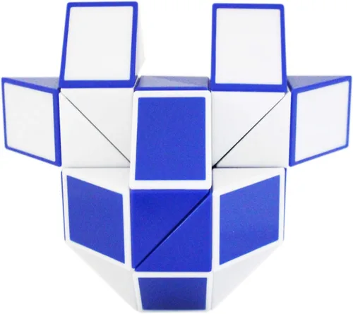 Miniatura 2 de Mipartebo Magic Snake Cube Twist Puzzle 36 Cuñas Tamaño Grande Twist Fidget Serpiente Juguetes para Niños Bebé Azul Twist Fidget Snake Toys Gift