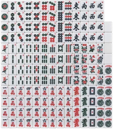 American Mahjong - Juego de 166 azulejos de madera para azulejos y empujador (caja de madera)