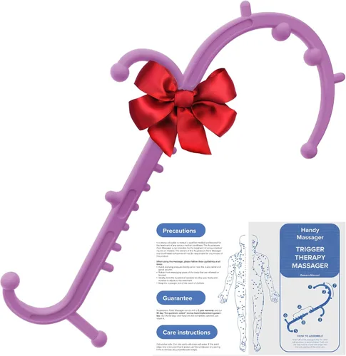 Miniatura 7 de Ranarose Masajeador de Tejido Profundo para Espalda y Cuello - Stick de Masaje para la Espalda para Alivio del Dolor, Removedor de Nudos Musculares