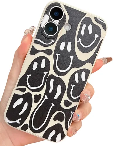 Miniatura 41 de Bonita funda para teléfono compatible con iPhone 13 Pro Max, fundas de silicona líquida, diseño femenino de caricaturas, goma de gel suave de negro
