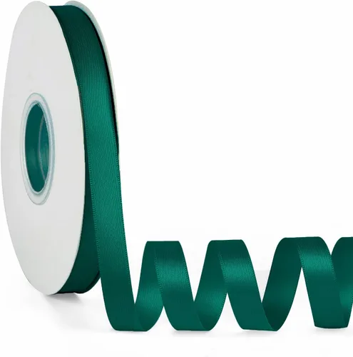 Miniatura 44 de Cinta de satén verde manzana de doble cara de 1-1/2 pulgadas x 50 yardas, cinta continua de poliéster de alta densidad para envolver regalos, bodas