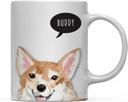 Miniatura 72 de Andaz Press Taza de café personalizada de 11 onzas para perro, Shih Tzu Shorter Haired Up Close, paquete de 1 Shih Tzu pelo más corto personalizado
