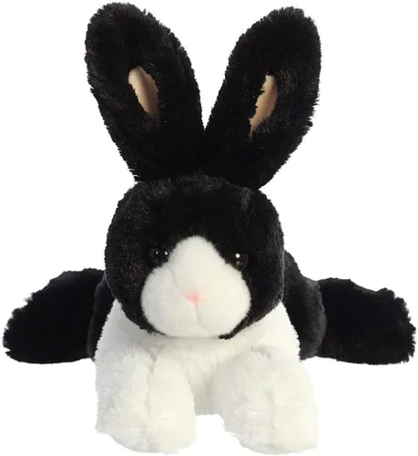Miniatura 2 de Aurora® Adorable Flopsie™ - Animal de peluche con diseño de conejo holandés, facilidad para jugar, compañeros eternos, color negro, 12 pulgadas