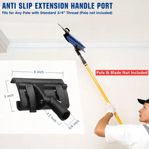 Miniatura 3 de Herramienta de soporte de mango de cuchilla, compatible con la herramienta ProSkim Blade Drywall, soporte ajustable de 180° herramienta de soporte