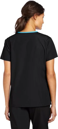 Miniatura 2 de WonderWink Charlie Uniformes médicos de 5 bolsillos, con cuello en Y para mujer