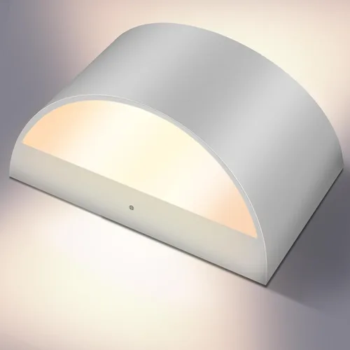 Miniatura 2 de Juego de dos apliques de pared Modernas luces LED de pared para interiores, luz de montaje en pared arriba y abajo, aluminio, cableado, regulable