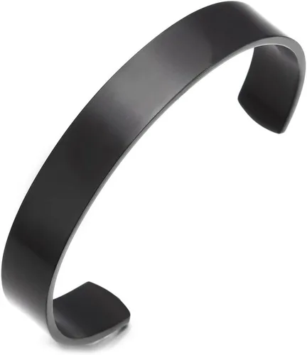Miniatura 11 de Pulsera ajustable de acero inoxidable COOLSTEELANDBEYOND para hombres y mujeres minimalista