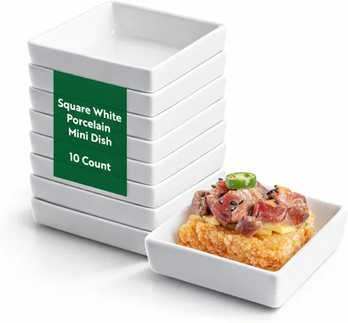 Miniatura 6 de Restaurantware -Cuencos para salsa de inmersión de 2 onzas, 10 platos de salsa en forma de canoa - aptos para microondas, aptos para horno, platos