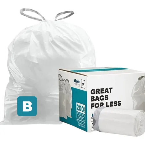 Miniatura 12 de Plasticplace Bolsas de basura de ajuste personalizado, compatibles con simplehuman Code K (100 unidades) con cordón azul tintado de 10 galones / 38