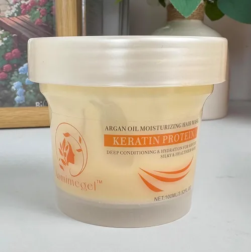 Miniatura 7 de Máscara de cabello de colágeno, máscara de cabello con aceite de argán de reparación profunda y acondicionador para el tratamiento del cabello