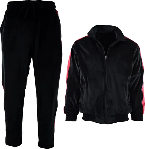 Miniatura 2 de Conjunto de terciopelo para hombre con bolsillos con cremallera y forro de terciopelo