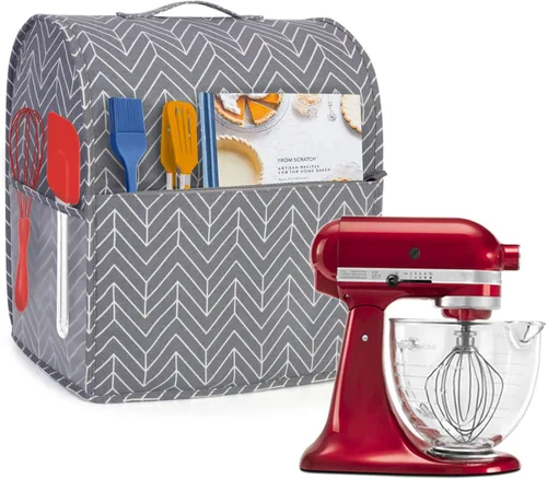 Miniatura 10 de Yarwo Funda para batidora de pie compatible con batidora KitchenAid de 4.5 cuartos y todas las de 5 cuartos, cubierta protectora contra el polvo