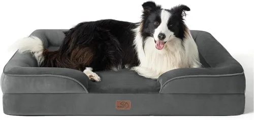 Miniatura 55 de Bedsure Cama ortopédica XL para perros extragrandes, cama lavable para perros y gatos, impermeable, cómodo sofá para perros con funda extraíble