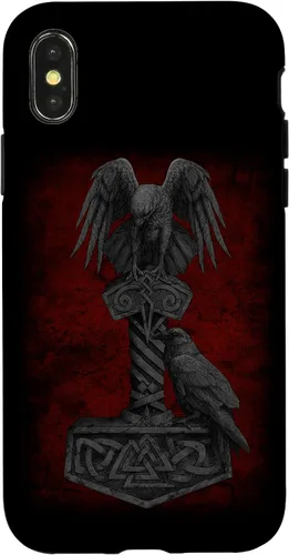 Miniatura 4 de Funda Huginn y Muninn de Mjolnir Odín de Thor para iPhone 14 Mitología nórdica vikinga
