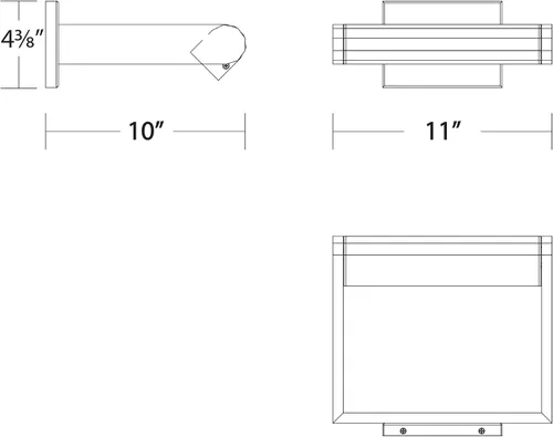 Miniatura 2 de WAC Lighting dweLED, Kent - Luz LED ajustable de 11 pulgadas de 3000 K en níquel cepillado