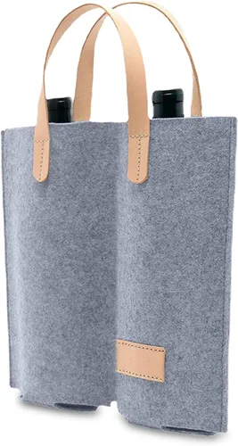 Miniatura 12 de Bolsas de vino Daphilly, 2 piezas 2 botellas de fieltro de alta calidad para regalo de vino para cumpleaños, Navidad, baby shower, boda, graduación