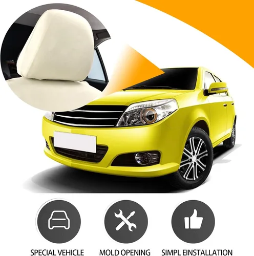 Miniatura 4 de Paquete de 2 fundas para reposacabezas de asiento de automóvil, repuesto para reposacabezas de asiento, protector de reposacabezas flexible