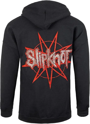 Miniatura 2 de Slipknot Jersey para hombre sudadera con capucha .5el gris capítulo (Pequeño) (Back Print)
