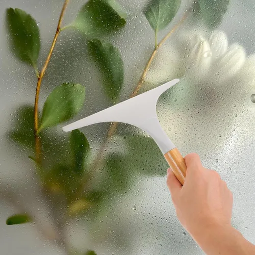 Miniatura 6 de GLEAVI Escobilla de ducha doméstica para puertas de vidrio de baño, escobilla de ventana con mango ergonómico, ideal para limpieza de rayas