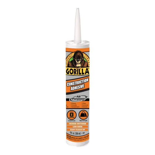 Miniatura 13 de Gorilla Adhesivo de construcción de gran potencia, pegamento blanco, tubo de compresión de 7 onzas (paquete de 1) - Relleno de espacios y resistente