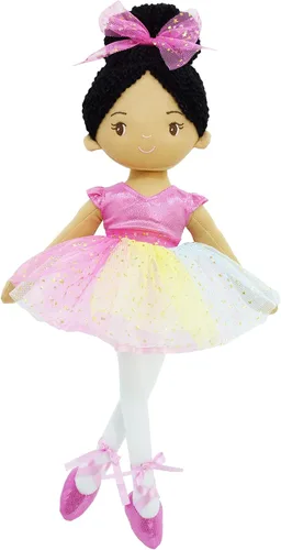 Miniatura 8 de June Garden Muñeca bailarina personalizada de 16 pulgadas, Monica, muñeca de ballet de felpa impresa con nombre personalizado para niñas, regalo