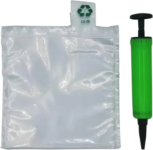 Bolsas de aire de embalaje, Bolsas protectoras inflables de plástico transparente, Bolsas de embalaje inflables de aire, 50 piezas, 6 x 6 pulgadas