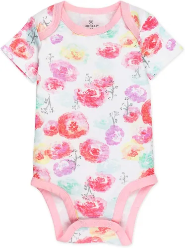 Miniatura 2 de HonestBaby baby-girls 5-pack Short Sleeve Bodysuits One-piece 100% Organic Cotton for Infant Baby Girls