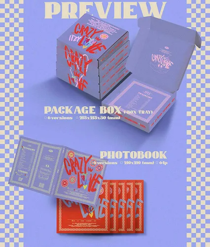 Miniatura 3 de ITZY CRAZY IN LOVE 1er álbum YUNA Ver. Libro de fotos 1ea 64p+1ea papel lírico+2ea tarjeta de fotos+2ea tarjeta Polaroid+1ea paquete de pegatinas
