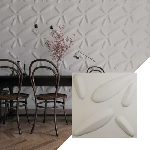 Miniatura 25 de Ekena Millwork 19 5/8 pulgadas de ancho x 19 5/8 pulgadas de alto, pétalo EnduraWall decorativo 3D, cobre envejecido (cubre 2.67 pies cuadrados).