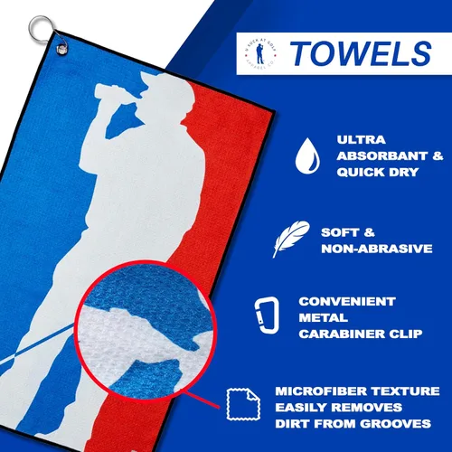 Miniatura 2 de U Suck at Golf Divertida toalla de golf para hombre, microfibra súper absorbente, secado rápido, textura de gofre e impresiones de diseño único