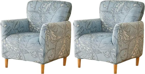 Miniatura 23 de FUANGUI Funda para Sillón de Banquete con Brazos Fundas para Sillas Elásticas Funda para Sillón Club Funda Suave para Sillón Sofá Cubiertas 03