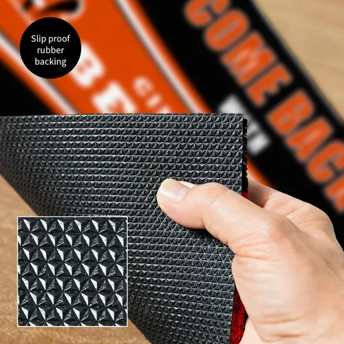 Miniatura 6 de Team Sports America NFL Cincinnati Bengals Entrada interior y exterior 28 x 16 pulgadas Parte trasera antideslizante Tapetes de bienvenida