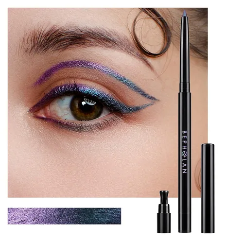 Miniatura 9 de BEPHOLAN Lápiz delineador de ojos de gel negro, impermeable, a prueba de manchas, delineador de ojos mate de larga duración, retráctil con afilador