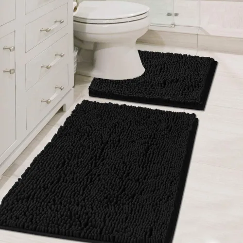 Miniatura 20 de H.VERSAILTEX Alfombras de Baño para Baño Antideslizantes de Felpa Chenille Extra Suaves y Absorbentes para Cuarto de Ducha Lavables a Máquina