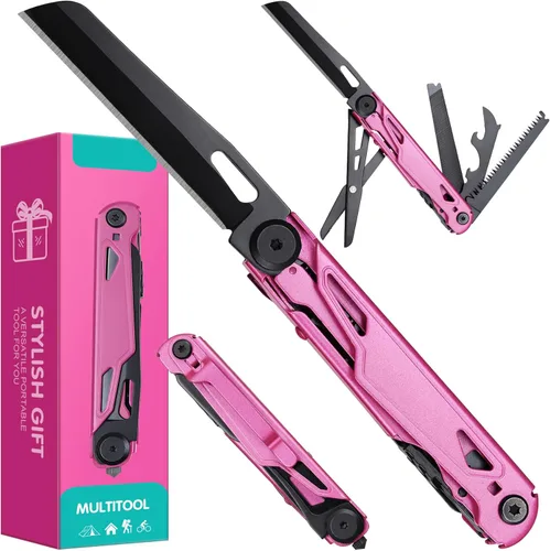 Miniatura 8 de Cuchillo multiherramienta de bolsillo - Regalos de Navidad para hombres, herramienta múltiple, cuchillos EDC - Cuchillo de bolsillo para hombres