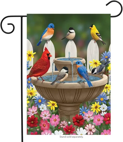 Miniatura 7 de Bandera de jardín de primavera de pájaros azules y narcisos, floral, 12.5 x 18 pulgadas Briarwood Lane