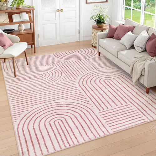 Miniatura 19 de Lahome - Alfombras abstractas de 8 x 10 para sala de estar, alfombras suaves de 8 x 10 en verde para dormitorio, alfombra antideslizante, alfombra