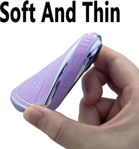 Miniatura 5 de Funda para Llavero Compatible con Toyota 2019-2023 Camry RAV4 Highlander Corolla 4Runner Avalon C-HR Prius (Morado)