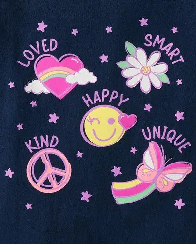 Miniatura 19 de The Children's Place Baby-Girls and Toddler Unicorns,Butterflies,Trends Short Sleeve Graphic T-Shirts,3 Pack