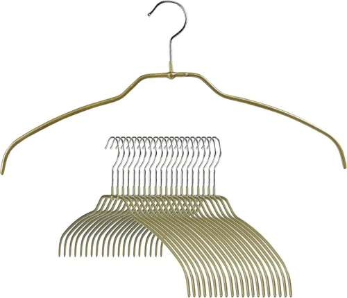 Miniatura 9 de Mawa by Reston Lloyd Silhouette - Percha de camisa antideslizante que ahorra espacio, estilo 42 pies, paquete de 180, color blanco