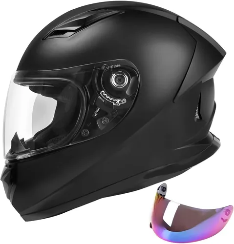 Miniatura 2 de JAGASOL DOT - Casco ligero de cara completa para motocicleta de calle, bloqueo de casco de motocicleta JAGASOL