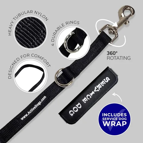 Miniatura 6 de ActiveDogs - Correa manos libres para perro, correa cruzada ajustable de 4 puntos manos libres para movilidad y entrenamiento, cinturón para pasear