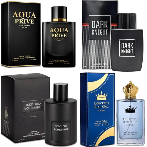 Miniatura 13 de AFLUXE Colonia para hombre Set 4 conjuntos combinados (717SexyM/BlueD Paris/AQUA CEO/Versátil) Eau De Parfume/Toilette Spray Natural cada 100ML